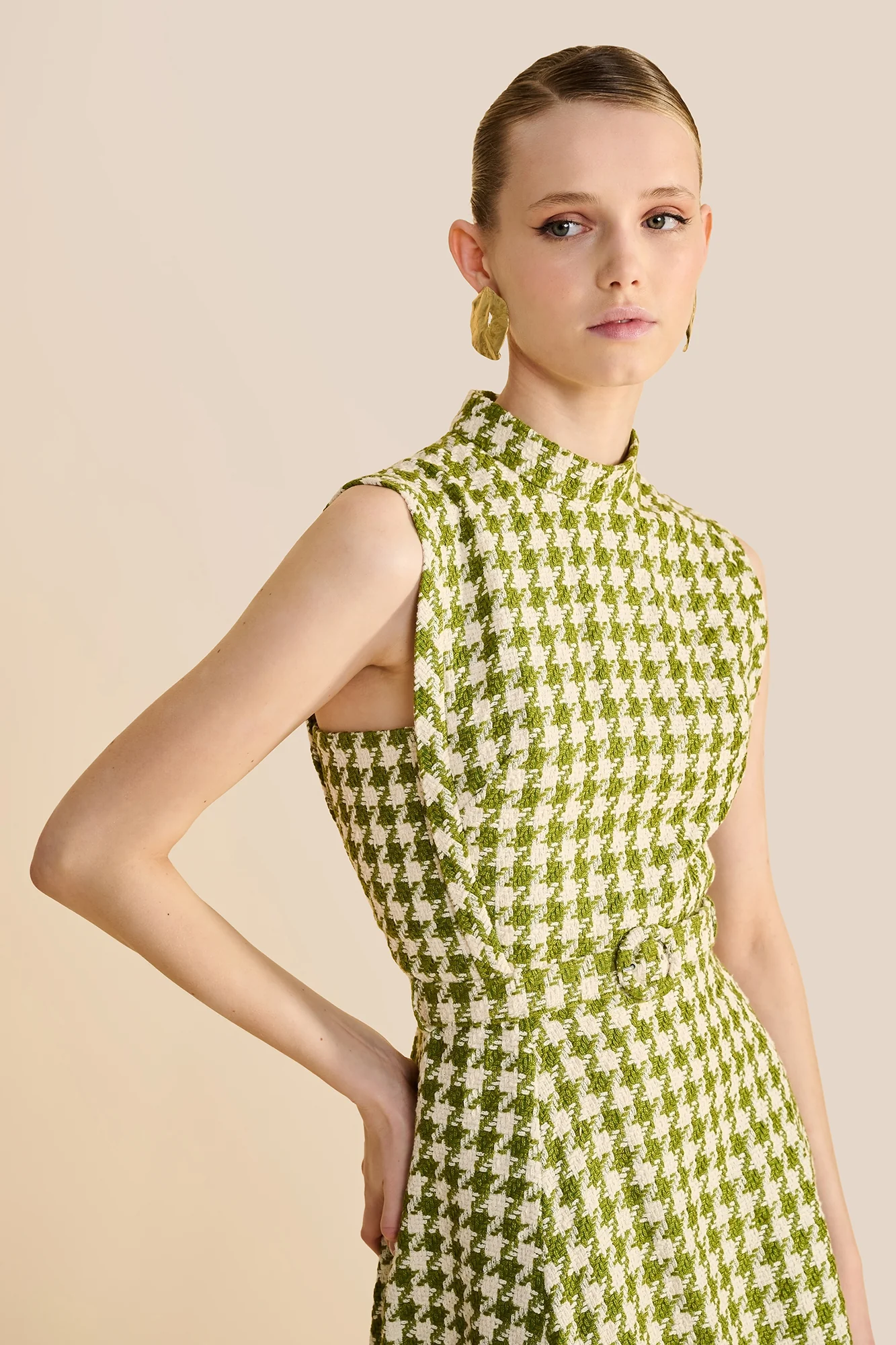 Orin Houndstooth Dress - Image 5