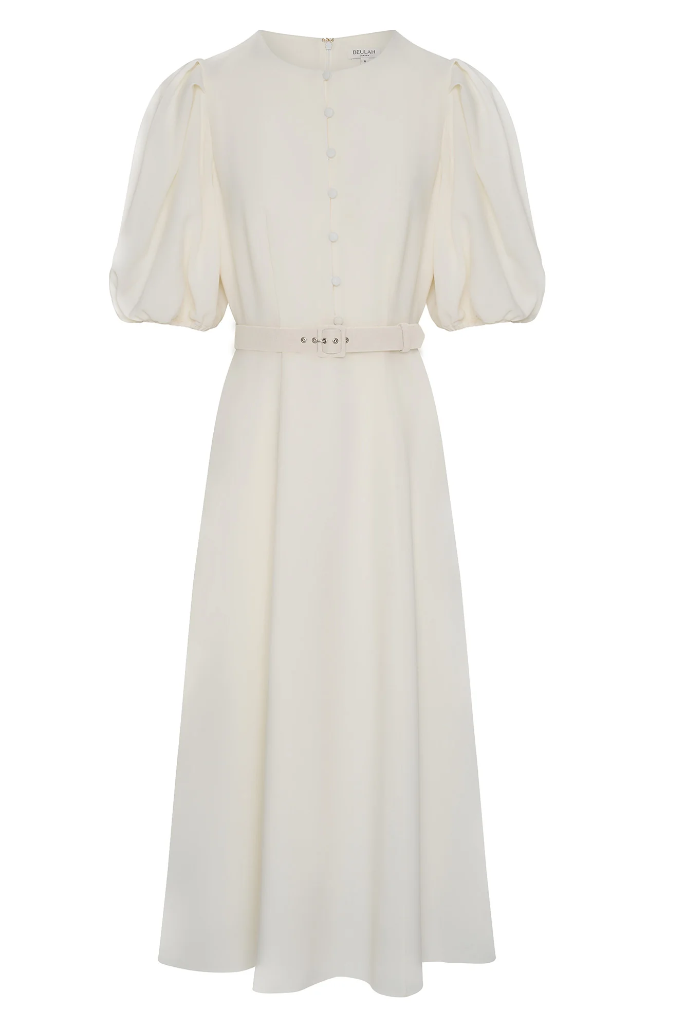 Rani Ivory Crepe Dress - Image 6