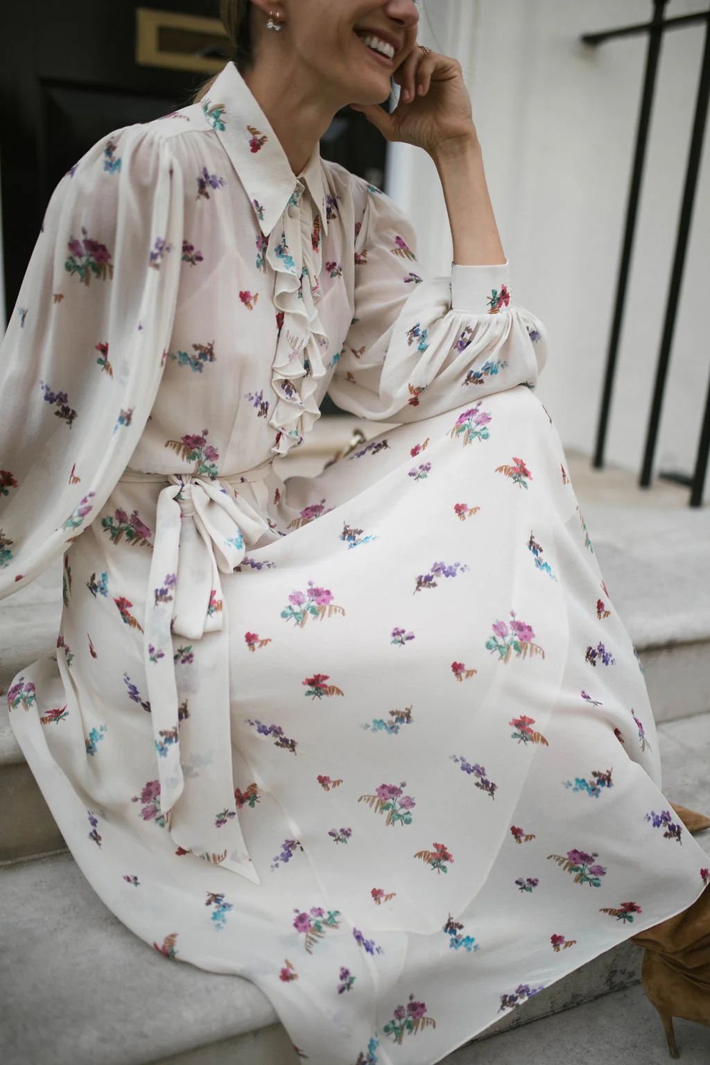 Robin Watercolour Shirt Dress - Image 10