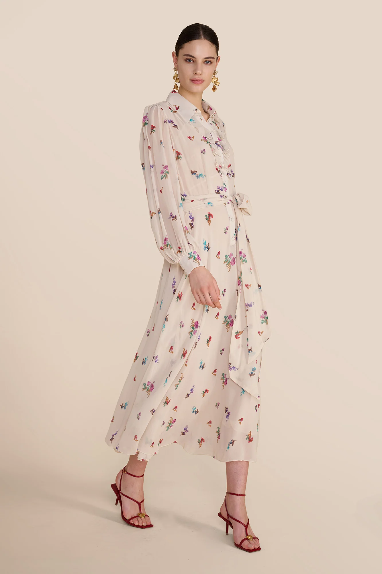 Robin Watercolour Shirt Dress - Image 6
