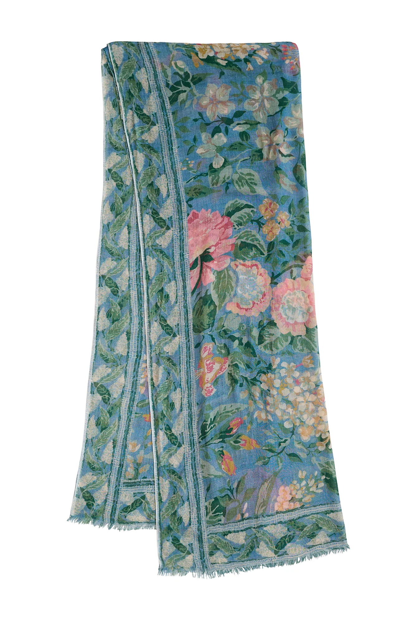 Romantic Floral Scarf - Image 3
