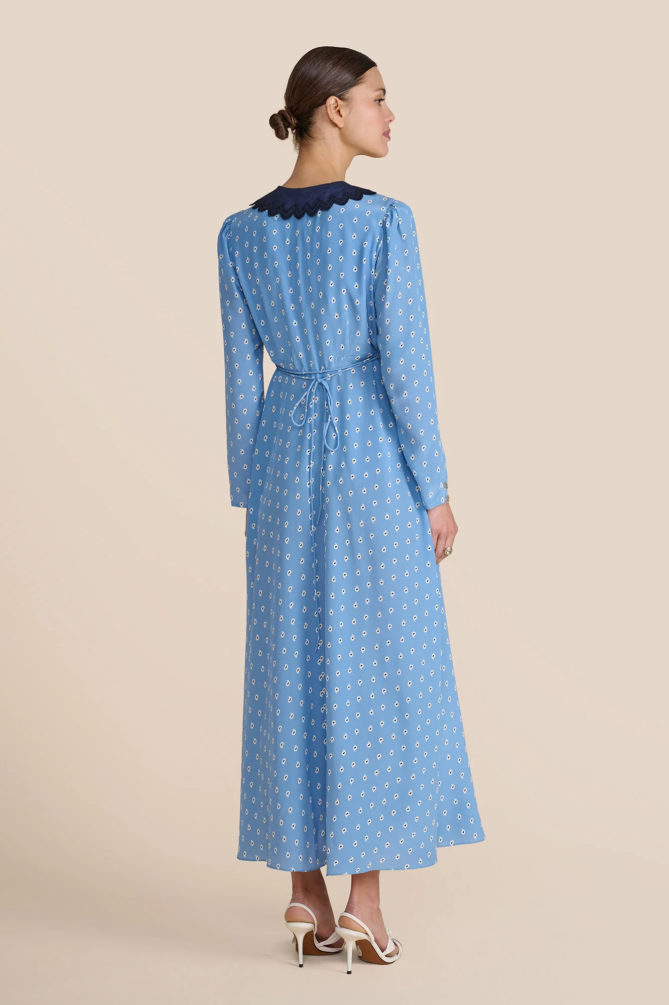 Romy Chambre Paisley Dress - Image 5