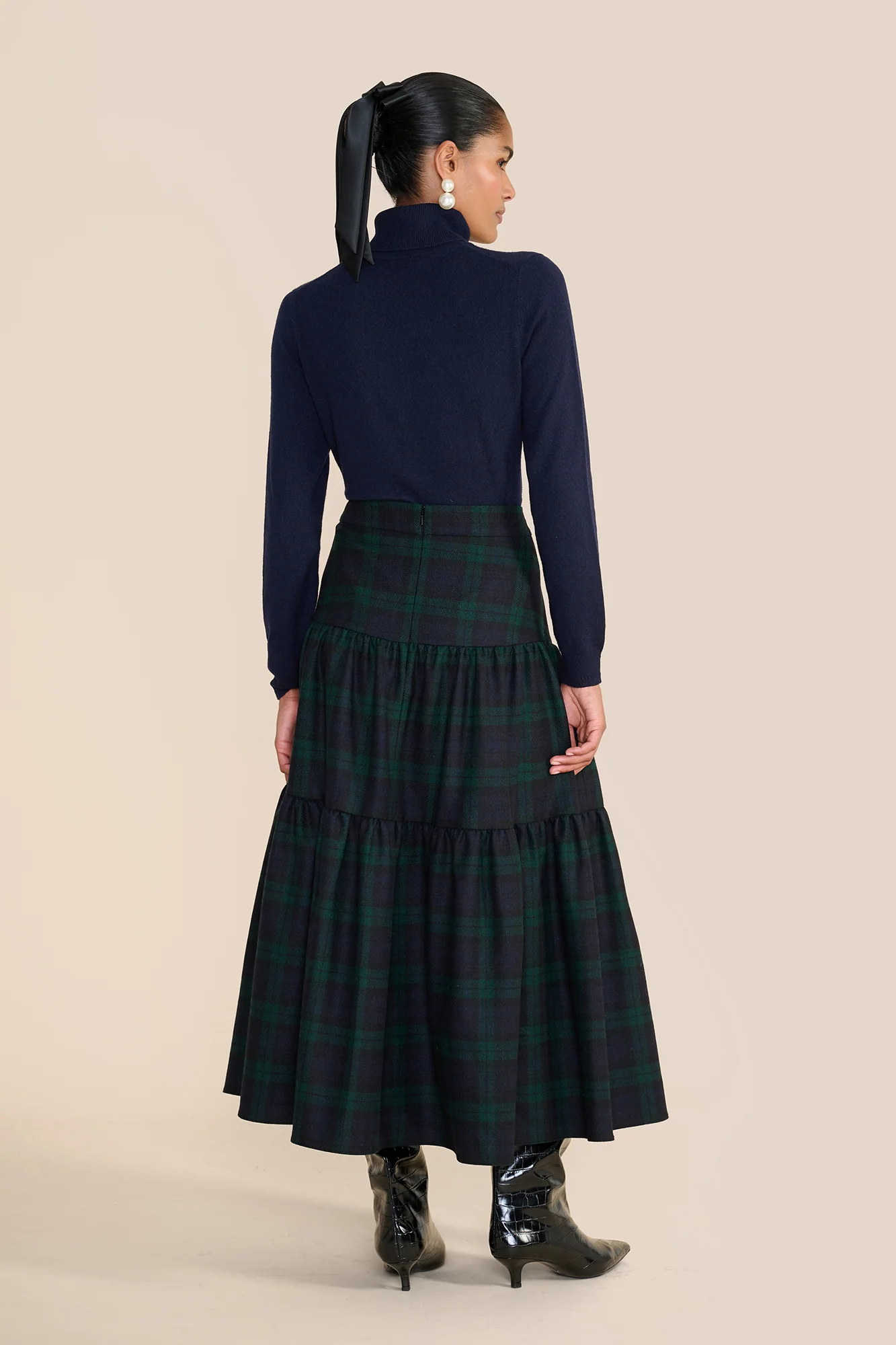 Rosa Evergreen Tartan Skirt - Image 5
