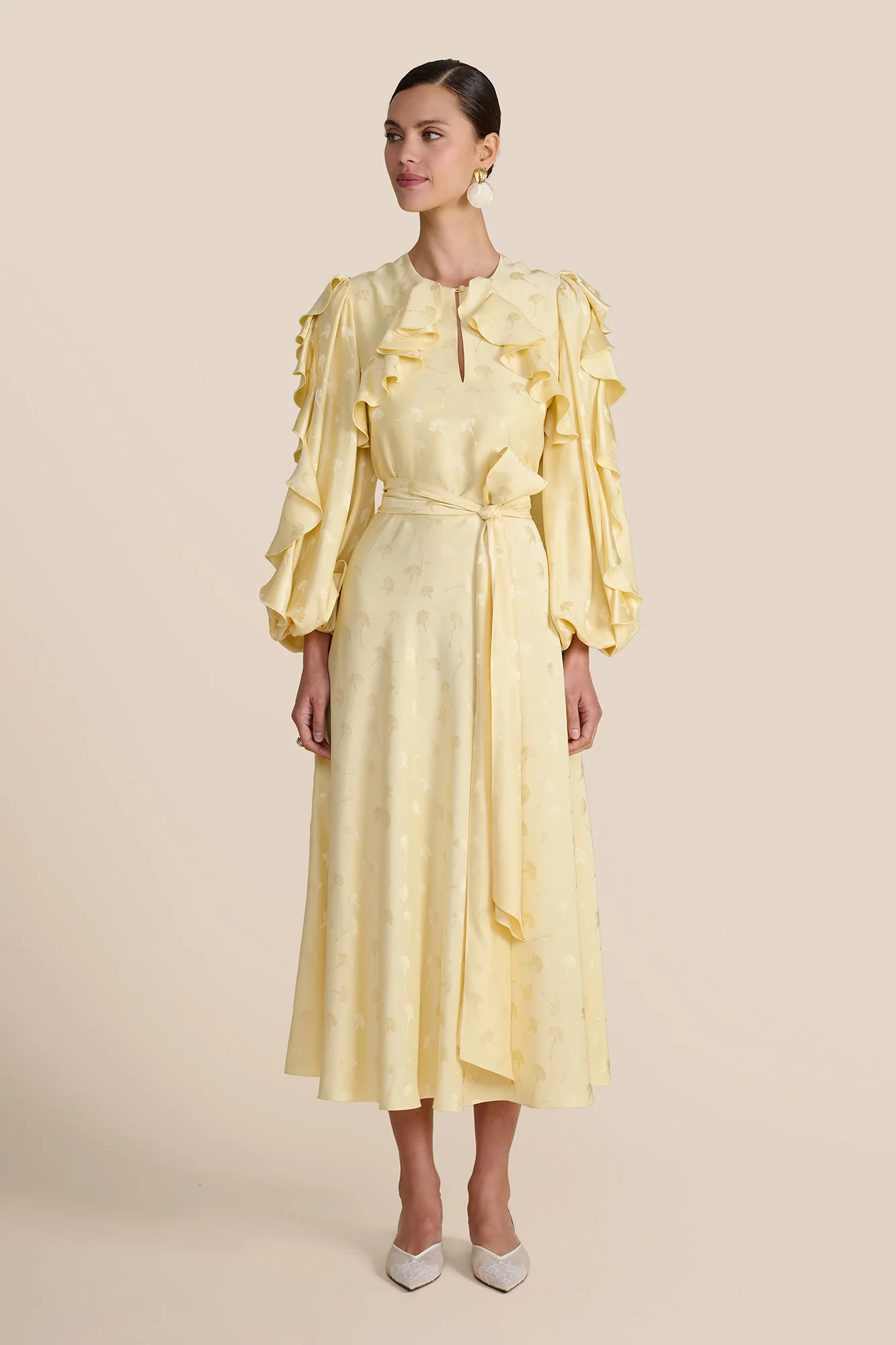 Ruby Lemon Carnation Dress