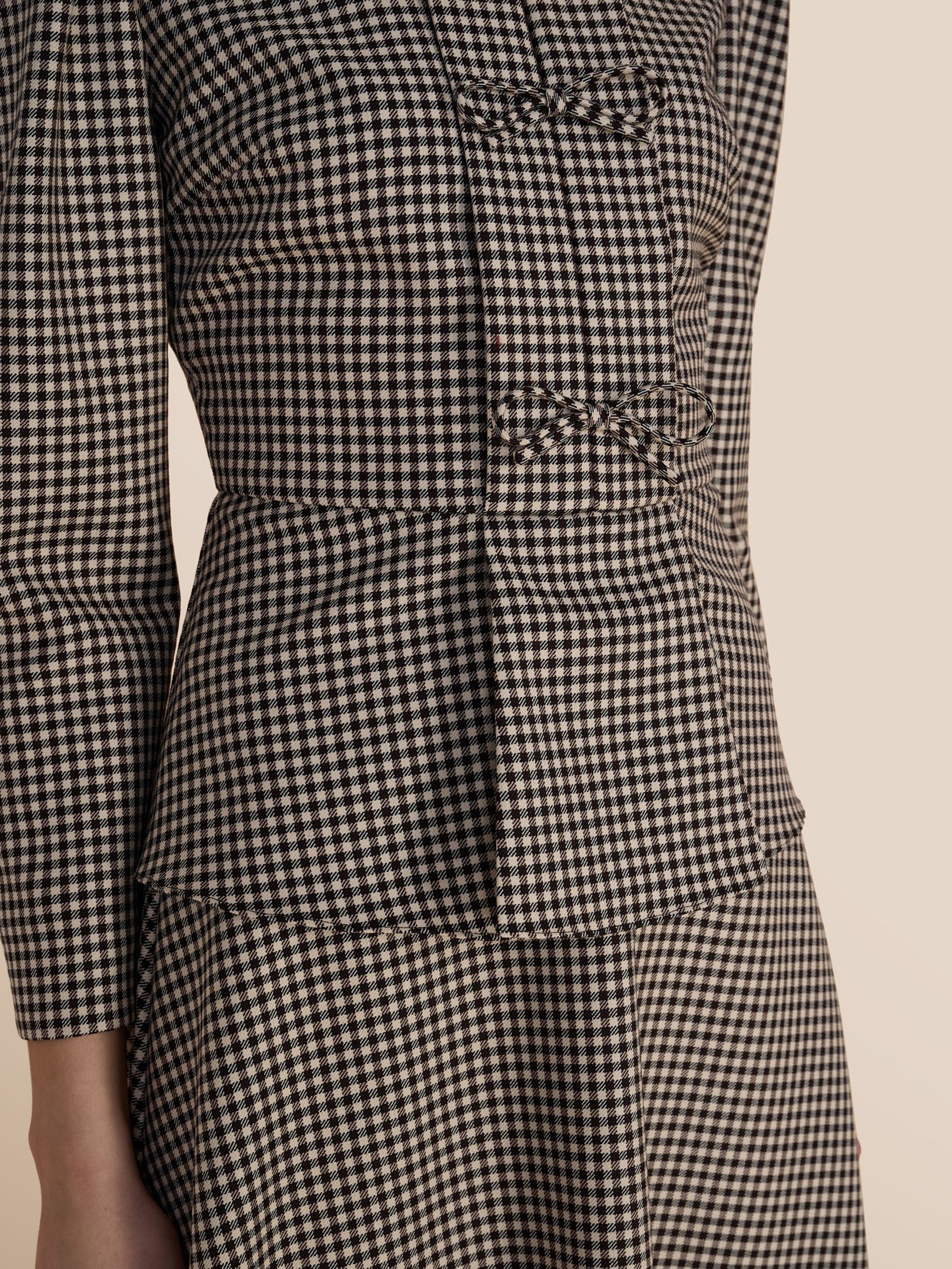 Serena Micro Check Blouse - Image 5