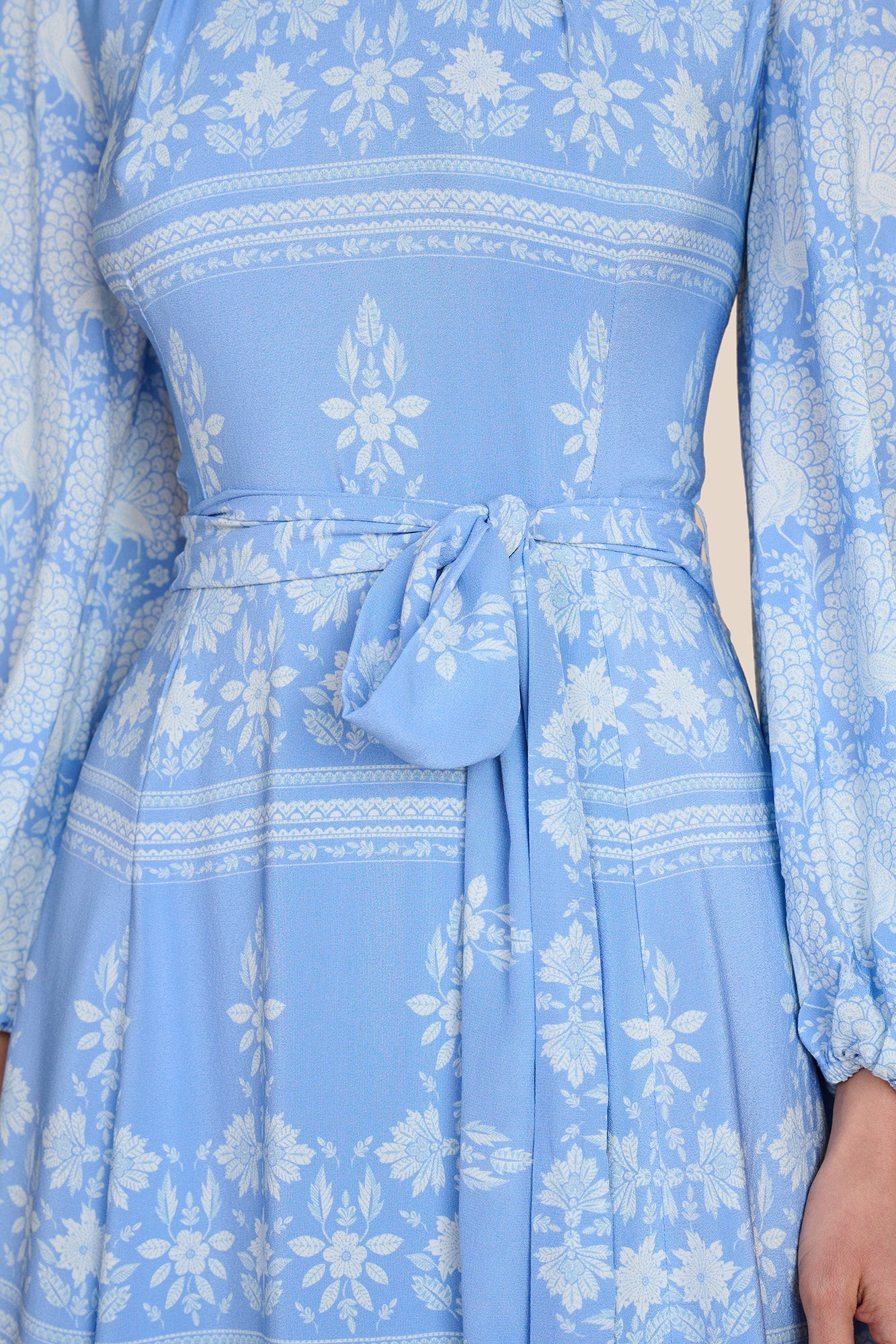 Sonia Cornflower Blouson Sleeve Dress - Image 6