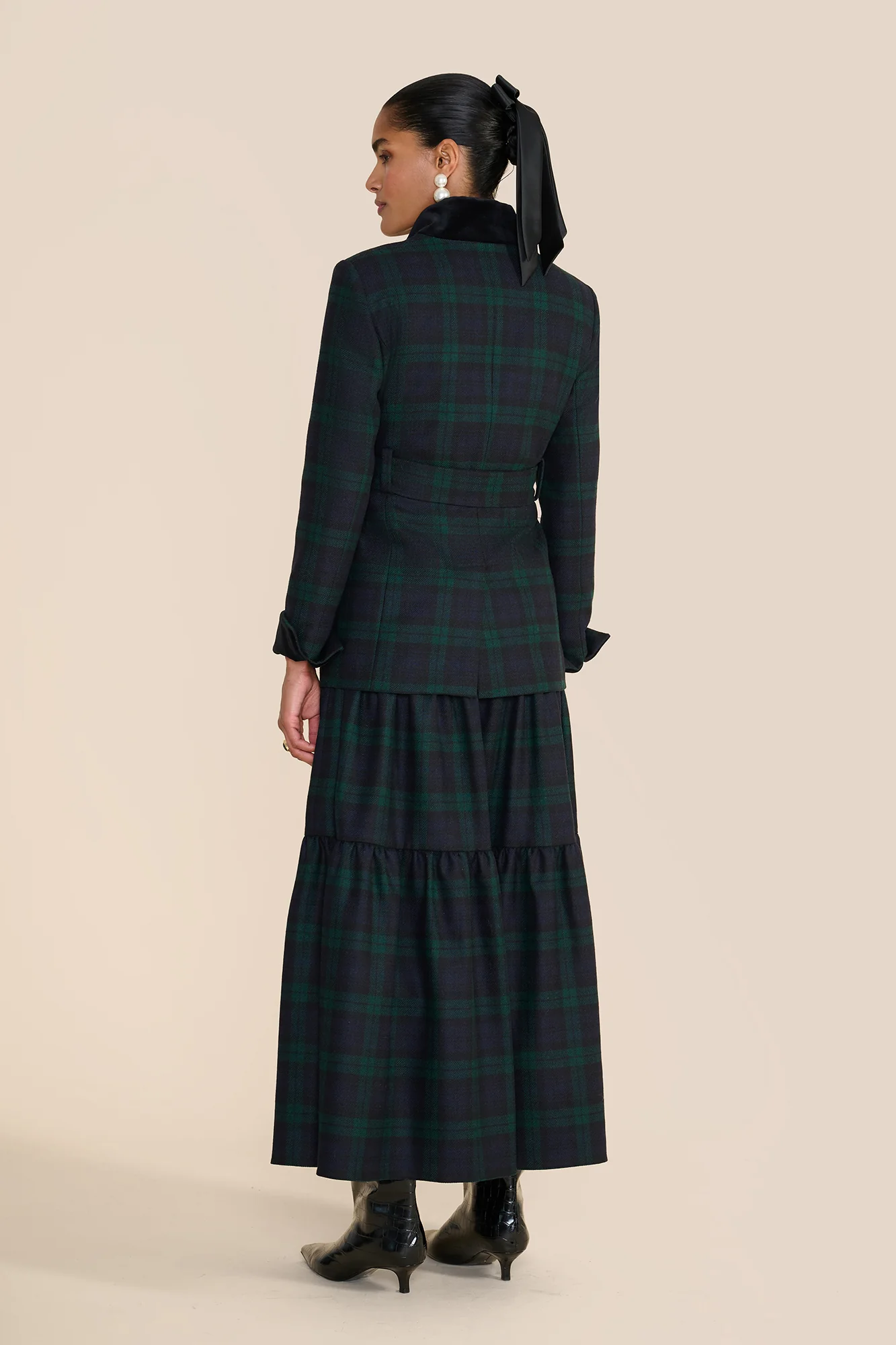 Vesta Evergreen Tartan Jacket - Image 7