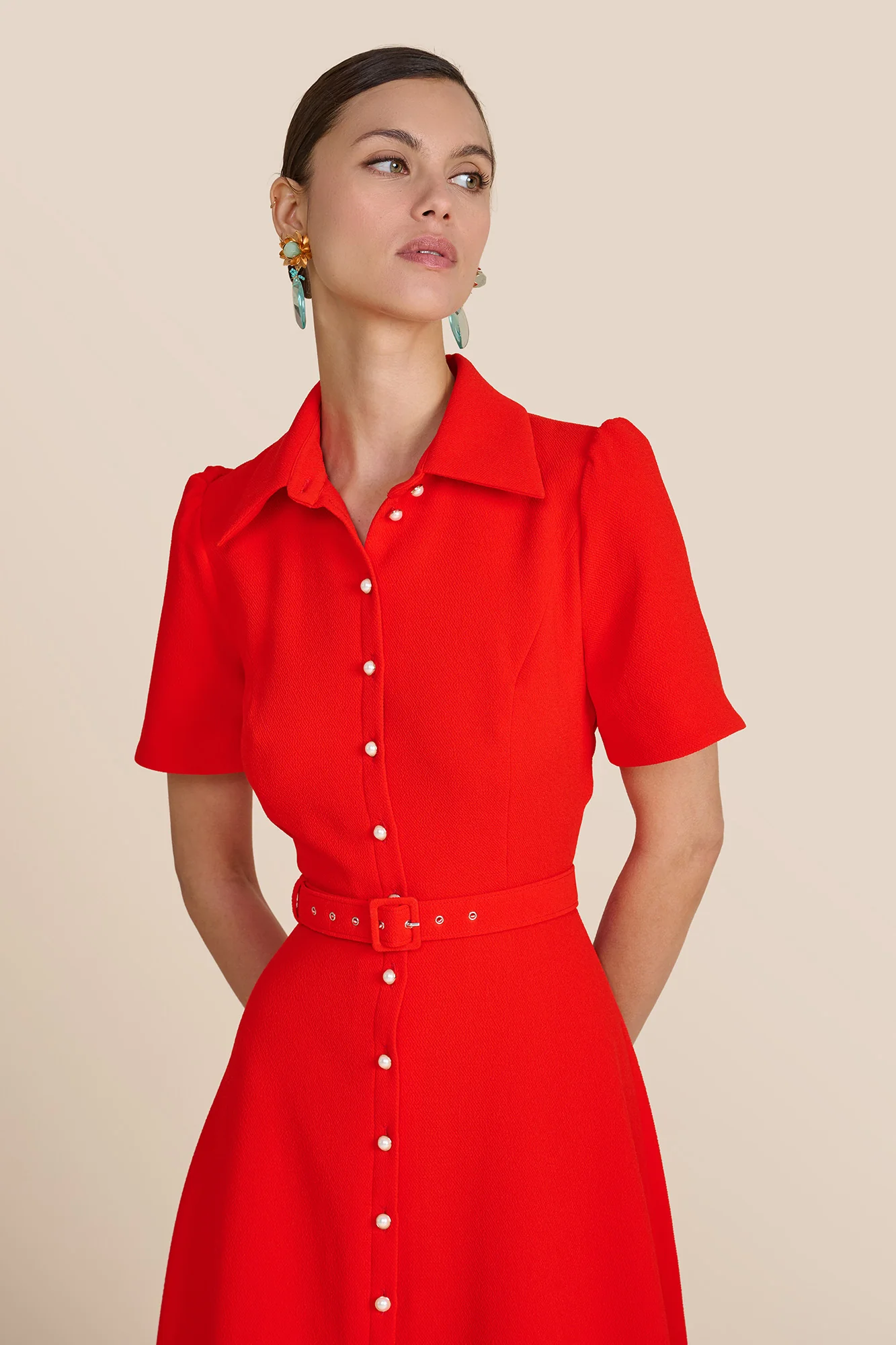 Violet Sunset Red Dress - Image 5