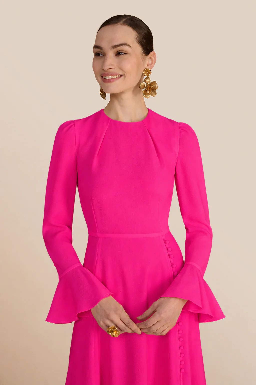 Yahvi Hot Pink Dress - Image 3